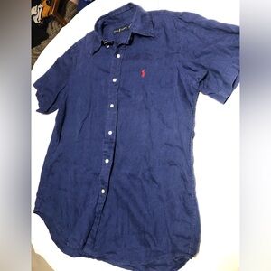 Polo Ralph Lauren Blue linen shirt